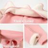 imageLOLANTA Girls Fleece Lined Leggings with Skirt Warm Winter Pants Kids Footless Ruffle PantskirtPink