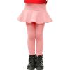 imageLOLANTA Girls Fleece Lined Leggings with Skirt Warm Winter Pants Kids Footless Ruffle PantskirtPink