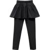 imageLOLANTA Girls Leggings with Skirt School Uniform Pants Kids Casual Stretchy Pleated Pantskirt for 512 YearsBlack