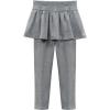 imageLOLANTA Girls Leggings with Skirt School Uniform Pants Kids Casual Stretchy Pleated Pantskirt for 512 YearsLight Grey