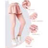 imageLOLANTA Girls Leggings with Skirt School Uniform Pants Kids Casual Stretchy Pleated Pantskirt for 512 YearsPink