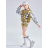 imageLOLANTA Girls Sequin Dance Costume Sparkle Hip Hop Jazz Dance Dresses Modern Dancing Outfits 416Gold