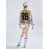 imageLOLANTA Girls Sequin Dance Costume Sparkle Hip Hop Jazz Dance Dresses Modern Dancing Outfits 416Gold