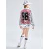imageLOLANTA Girls Sequin Dance Costume Sparkle Hip Hop Jazz Dance Dresses Modern Dancing Outfits 416Pink