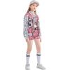 imageLOLANTA Girls Sequin Dance Costume Sparkle Hip Hop Jazz Dance Dresses Modern Dancing Outfits 416Pink