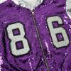 imageLOLANTA Girls Sequin Dance Costume Sparkle Hip Hop Jazz Dance Dresses Modern Dancing Outfits 416Purple