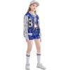 imageLOLANTA Girls Sequin Dance Costume Sparkle Hip Hop Jazz Dance Dresses Modern Dancing Outfits 416Royal Blue