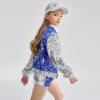 imageLOLANTA Girls Sequin Dance Costume Sparkle Hip Hop Jazz Dance Dresses Modern Dancing Outfits 416Royal Blue