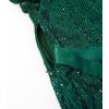 imageLOLANTA Girls Sequin Party Dress One Shoulder Layered Sparkle High Low Dresses for Birthday Graduation PromGreen
