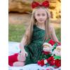 imageLOLANTA Girls Sequin Party Dress One Shoulder Layered Sparkle High Low Dresses for Birthday Graduation PromGreen