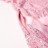 imageLOLANTA Girls Sequin Party Dress One Shoulder Layered Sparkle High Low Dresses for Birthday Graduation PromPink