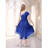 imageLOLANTA Girls Sequin Party Dress One Shoulder Layered Sparkle High Low Dresses for Birthday Graduation PromRoyal Blue