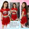 imageLOLANTA Girls Sequins Dance Costumes Sparkly Jazz Latin Hip Hop Clothing Set Shiny Crop Top with Sequin Skirt 512 YearsRed