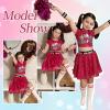 imageLOLANTA Girls Sequins Dance Costumes Sparkly Jazz Latin Hip Hop Clothing Set Shiny Crop Top with Sequin Skirt 512 YearsRosepink