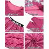 imageLOLANTA Girls Sequins Dance Costumes Sparkly Jazz Latin Hip Hop Clothing Set Shiny Crop Top with Sequin Skirt 512 YearsRosepink