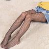 imageLOLANTA Girls Sparkle Tights 2 Pack Fishnet Rhinestone Stockings for Kids Glitter Shimmer Mesh PantyhoseBlackfishnetsmall