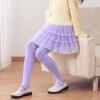 imageLOLANTA Girls Stockings 2 Pack Sparkle Tights Kids Stretchy Rhinestone Glitter Seethrough Pantyhose for 612YPurple