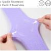 imageLOLANTA Girls Stockings 2 Pack Sparkle Tights Kids Stretchy Rhinestone Glitter Seethrough Pantyhose for 612YPurple