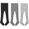 imageLOLANTA Girls Tights Cable Knit Stockings Fall Outfits Toddler Winter Cotton Pantyhose 3 Packs 210 YrsBlackGreyLightgrey