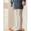 imageLOLANTA Girls Tights Cable Knit Stockings Fall Outfits Toddler Winter Cotton Pantyhose 3 Packs 210 YrsWhiteGreyPink