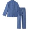 imageLOLANTA Kids Boys Plaid Suit Fashion Blazer Pants Set 2 Piece Formal Wear Outfit for WeddingBlue