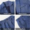 imageLOLANTA Kids Boys Plaid Suit Fashion Blazer Pants Set 2 Piece Formal Wear Outfit for WeddingBlue