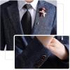 imageLOLANTA Kids Boys Plaid Suit Fashion Blazer Pants Set 2 Piece Formal Wear Outfit for WeddingDark Blue