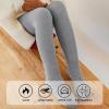 imageLOLANTA Winter Tights for Girls Stockings Warm Fleece Lined Footed Leggings High Waist PantyhoseLight Grey