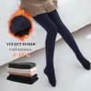 imageLOLANTA Winter Tights for Girls Stockings Warm Fleece Lined Footed Leggings High Waist PantyhoseNavy