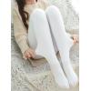 imageLOLANTA Winter Tights for Girls Stockings Warm Fleece Lined Footed Leggings High Waist PantyhoseWhite