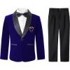 Royal Blue Shawl Lapel