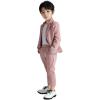 imageLOLANTA Boys Casual Suits Wedding Outfits Kids 2 Piece Gentleman Blazer and Pants Set DresswearPink