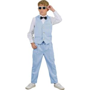 imageLOLANTA Boys Vest Suit 4Piece Formal Suit Set Pretty Texture Kids Birthday Wedding Easter Party Dress Outfits 213 YearsBlue
