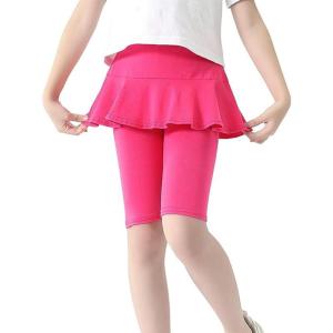 imageLOLANTA Girls Knee Length Leggings with Skirt Capris Kids Summer Shorts Casual Stretchy Athletic Skorts