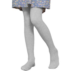 imageLOLANTA Winter Tights for Girls Stockings Warm Fleece Lined Footed Leggings High Waist PantyhoseLight Grey