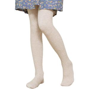 imageLOLANTA Winter Tights for Girls Stockings Warm Fleece Lined Footed Leggings High Waist PantyhoseOatmeal