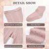 imageLOLANTA Girls Cable Knit Sparkle Tights Kids Seamless Footed Ribbed Cotton Stockings Warm School Uniform Leggings PantyhosePink White