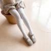 imageLOLANTA Girls Cable Knit Sparkle Tights Kids Seamless Footed Ribbed Cotton Stockings Warm School Uniform Leggings PantyhoseWhite White