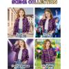 imageLOLANTA Girls Sequin Jacket Long Sleeve Kids Bomber Coats with Pockets Spring Fall Outfits for 415 YearsFlippurple to Gold