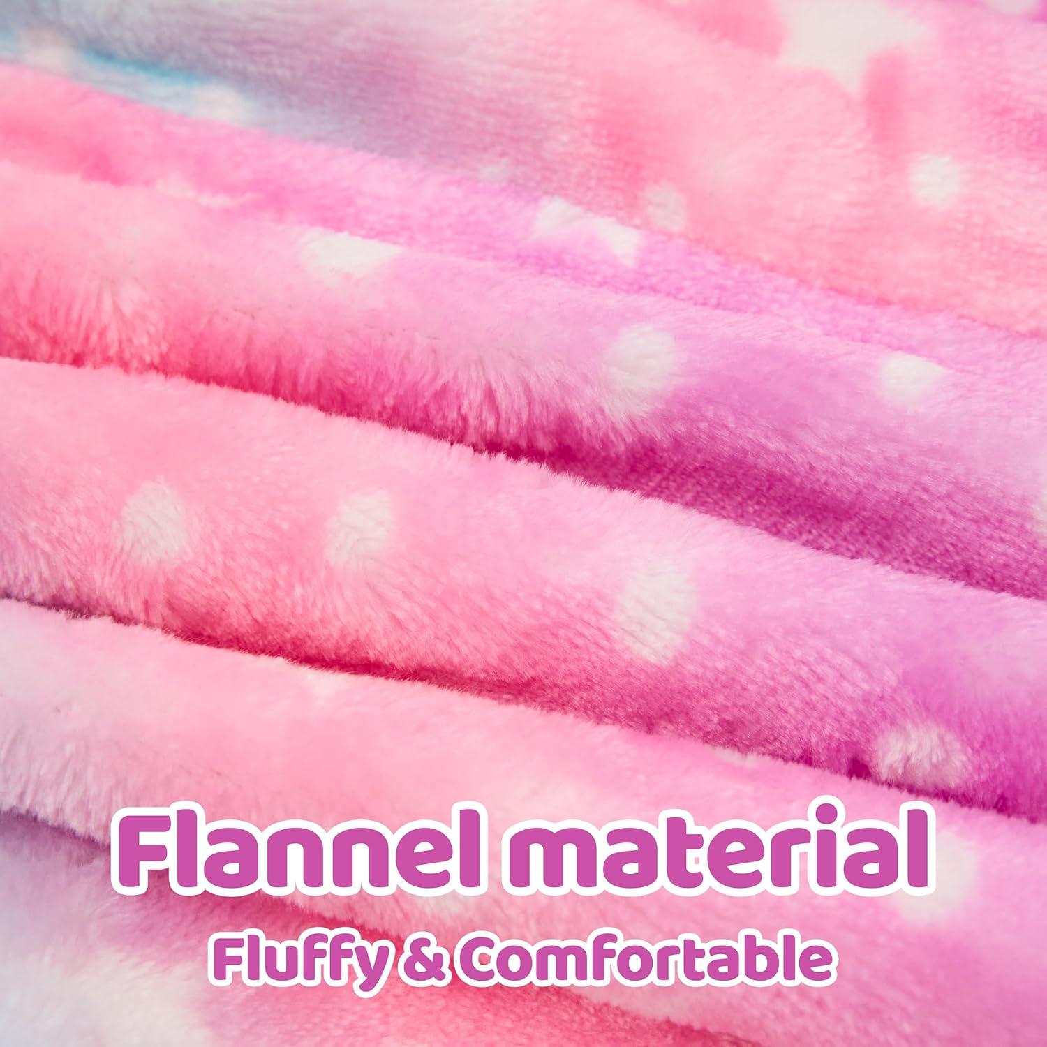 imageLOLANTA Toddler Girls Onepiece Jumpsuit Infant Fleece Hooded Rompers Unicorn Costume Halloween Christmas Birthday GiftsColorful Unicorn