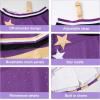 imageLOLANTA Girls ColdShoulder Cheerleader Costume Sparkle Mesh Patchwork Cheer Uniform Halloween Party Cheerleading OutfitPurple