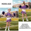 imageLOLANTA Girls ColdShoulder Cheerleader Costume Sparkle Mesh Patchwork Cheer Uniform Halloween Party Cheerleading OutfitPurple