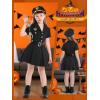 imageLOLANTA Kids Police Officer Costume Coslay Outfit Boys Girls Cop Uniform Career Dress Up ClothesBlack Dress