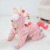 imageLOLANTA Toddler Girls Onepiece Jumpsuit Infant Fleece Hooded Rompers Unicorn Costume Halloween Christmas Birthday GiftsPink Unicorn