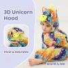 imageLOLANTA Toddler Girls Onepiece Jumpsuit Infant Fleece Hooded Rompers Unicorn Costume Halloween Christmas Birthday GiftsStarrysky Unicorn