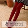 imageLOLANTA Winter Tights for Girls Stockings Warm Fleece Lined Footed Leggings High Waist PantyhoseWine