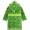 imageLOLANTA Boys Hooded Robes Fleece Dinosaur Bathrobe Kids Fuzzy Plush Pajamas Cartoon Nightgown Sleepwear 28YearsChecked Green