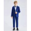 imageLOLANTA Boys Suit 2PCs Tuxedo Jacket Formal Wedding Ring Bearer Outfit Birthday Proms Dinner BlazersRoyalblue