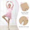 imageLOLANTA Girls Dance Tights Antislip Footed Super Soft Stockings for Kids Stretchy Ballet School Student PantyhoseNude