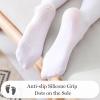 imageLOLANTA Girls Dance Tights Antislip Footed Super Soft Stockings for Kids Stretchy Ballet School Student PantyhoseWhite